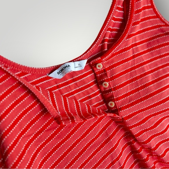 ๐ข5/$25 Sonoma Striped Pink/Red Tank Top - Picture 10 of 10